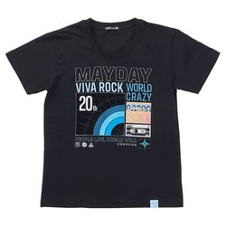 [五月天 Just Rock It 2020 藍 BLUE] 藍三彩虹 黑T – L