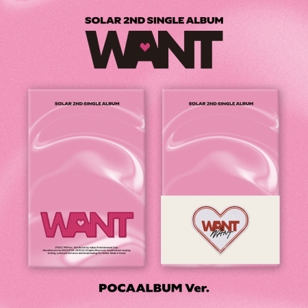 (官網版)第二張單曲「WANT(POCAALBUM Ver.)」(韓國進口版)