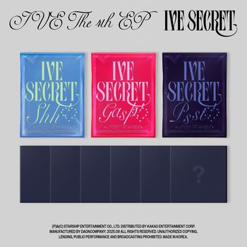 (官網/九版合購版)第四張迷你專輯「IVE SECRET」(韓國進口版)